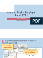 Paduan Singkat Penyiapan Rapor PTS1