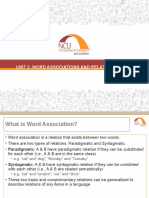 DISCOVER WORD ASSOCIATIONS AND RELATIONS