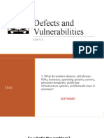 02lect - Defects and Vulnerabilities