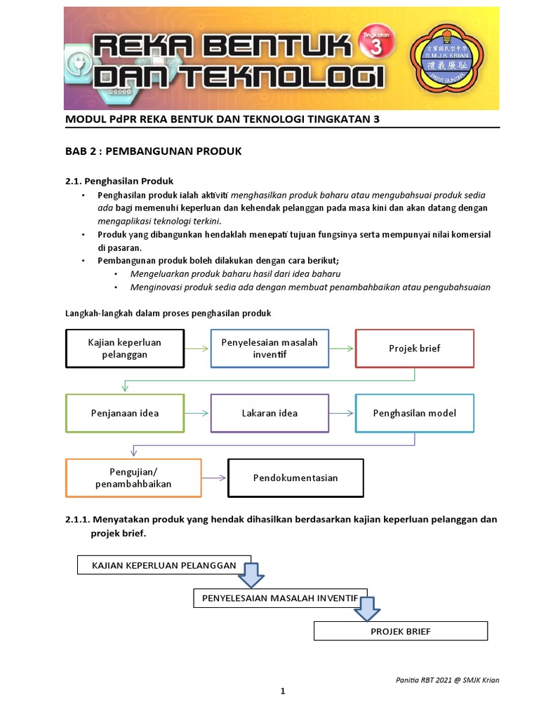 Penghasilan Produk RBT Tingkatan 3 | PDF | Seni