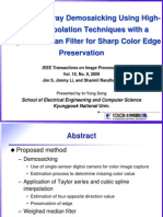 20100508 Color Filter Array Demosaicking Using High-Order Interpolation Techniques With a Weighted Median Filter for Sharp Color Edge Preservation