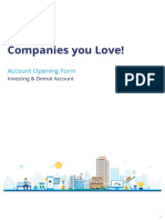 Invest in Companies You Love!: Account Opening Form