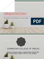 Orientation1: Student Life and DCT Culture