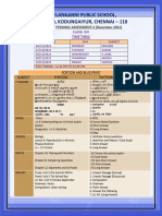 STD 8 - PA2 Portion, Time Table & Blue Print