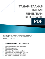 Tahap-Taahap Dalam Penelitian Kualitatif