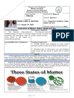 Properties of Matter: Solid, Liquid and Gas: Rojean E. Tinggas