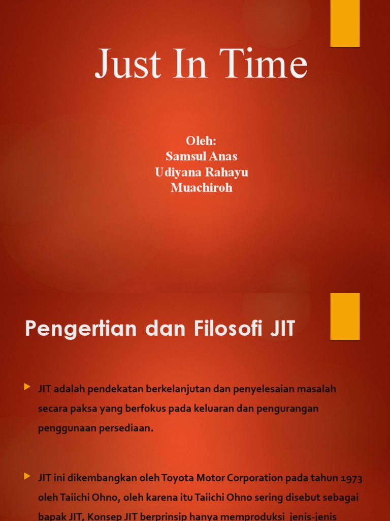 Panduan Lengkap Just In Time (JIT) | PDF | Bisnis