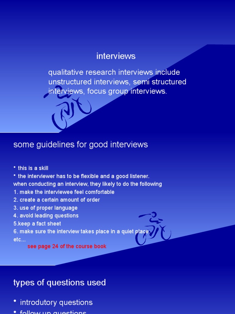 Guildlines For A Good Interview | PDF