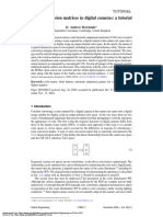 Color Conversion Matrices in Digital Cameras: A Tutorial