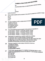 Chapter 1: Chemical Reactions AND: Multiple Choice Questions