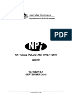 National Pollutant Inventory Guide: First Published 1998