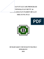 Laporan Evaluasi Program Komite Mutu Triwulan MEI-JUNI-JULI 2021