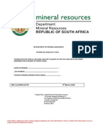DEPARTMENT OF MINERAL RESOURCES PROPOSAL