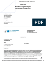 FDA Warning Letter Nutritional Engineering Inc 527965 2017