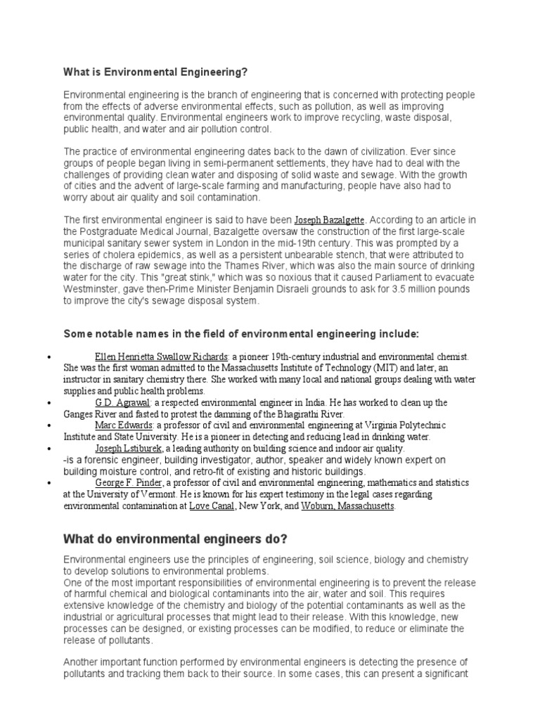 Understanding Environmental Engineering | PDF | Sewage Treatment ...