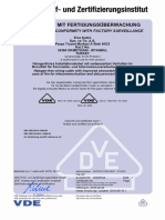 Certificat Vde Je-H (ST) H E30 ..... E90