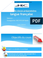 1ére Année Classes Préparatoires: Langue Française