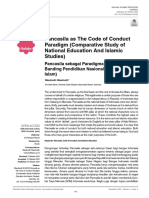 Pancasila As The Code of Conduct Paradigm (Comparative Study of National Education and Islamic Studies)