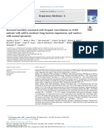 Mortality Risk in COPD and Smokers with Frequent Exacerbations