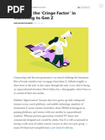 Avoiding The Cringe Factor' in Marketing To Gen Z