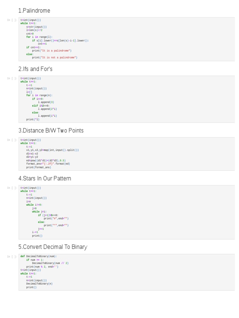 Python Coding Challenges Explained | PDF