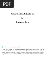 Case Studies/Situations in Business Law