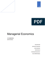 Managerial Economics: Assignment#2