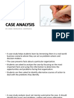 Case Analysis: By: Engr. Marizen B. Contreras