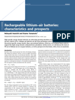 Rechargeable LithiumAir