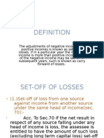 Set-Off and Carry Forward Losses-1