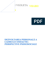 Dezvoltarea Personal A Cadrului Didactic-Perspective Psihosociale