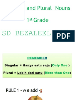 Singular and Plural Nouns 1 Grade: SD Bezaleel Plus