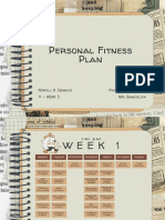 Personal Fitness Plan 