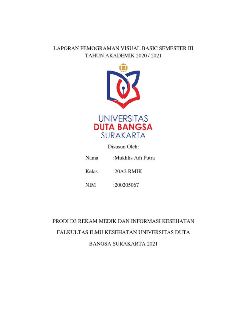 Laporan Pemrograman Visual Basic | PDF | Komputer