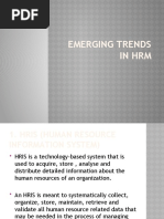 Emerging Trends in HRM