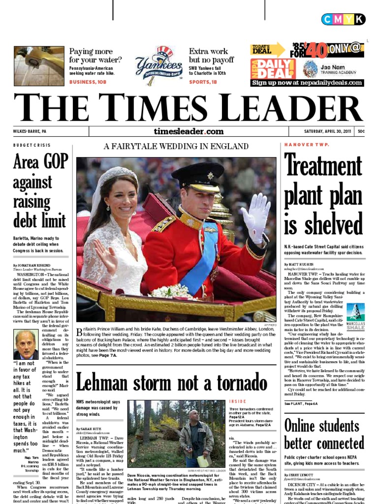 Times Leader 04 30 2011 Nuclear Regulatory Commission United Times Leader 04 30 2011 Nuclear Regulatory Commission United