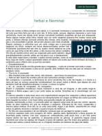 Exercícios de concordância e discurso indireto