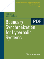 Boundary Synchronization For Hyperbolic Systems: Tatsien Li Bopeng Rao