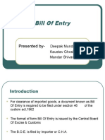 Bill of Entry