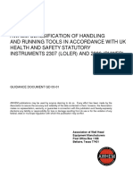 AWHEM GD0301 Classification of Handling and Running Tools in Accordance With UK