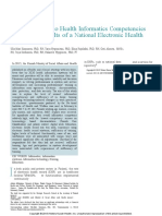 Factors Related To Health Informatics Competencies For Nurses - Results of A National Electronic Health Record Survey