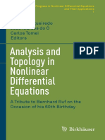 Analysis and Topology in Nonlinear Differential Equations: Djairo G Figueiredo João Marcos Do Ó Carlos Tomei Editors