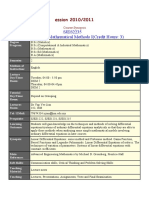 SJES2235 Engineering Mathematical Methods I (Credit Hours: 3)