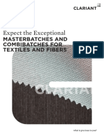 Clariant Brochure Masterbatches and Combibatches For Textiles and Fibers 201010 EN