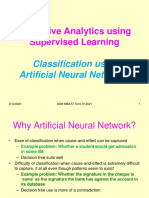 Predictive Analytics Using Supervised Learning: Classification Using Artificial Neural Networks