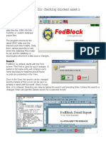 Fedblock: For Checking Blocked Assets