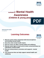 Basic Mental Health Awareness: (Children & Young People)