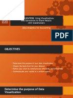 VISUALIZATION: Using Visualizations: and Summaries To Share Results With Stakeholders Data Analytics For Accounting