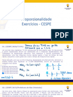 Proporcionalidade - Exercícios CESPE Anotacoes