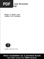 Roger G. Barry - Synoptic and Dynamic Climatology (2001
